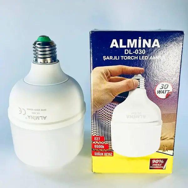 Аккумуляторная лампа E27 ALMINA DL-030 30W (Турция)