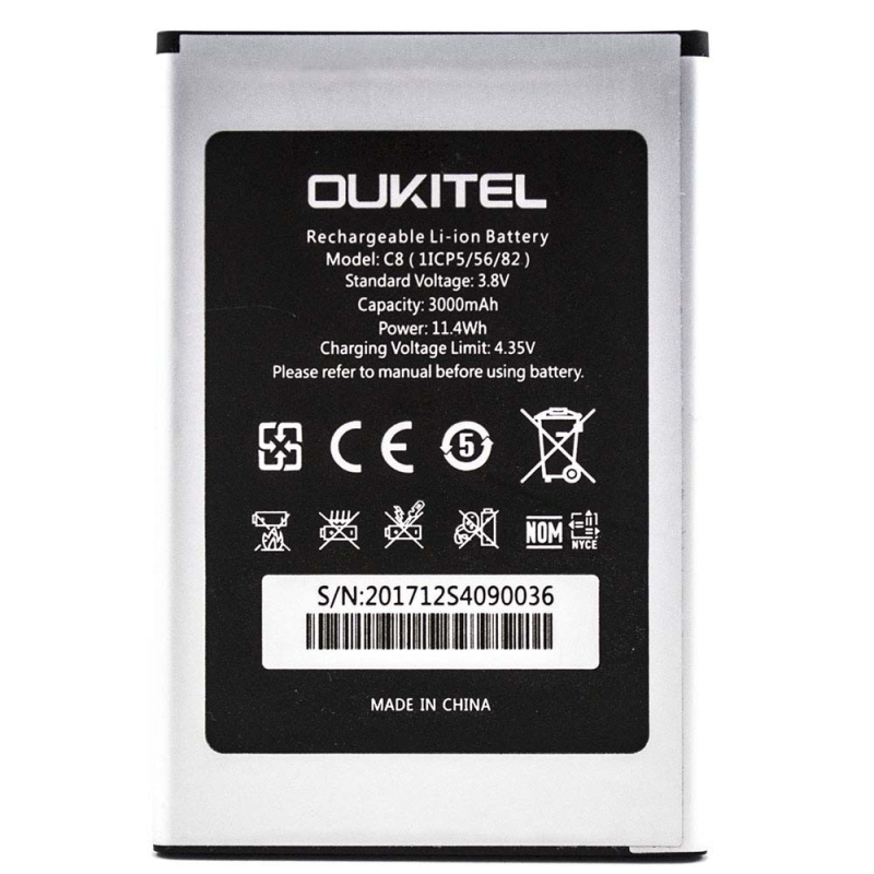 Батарея Oukitel C8 / S-tell M655 [Original PRC]