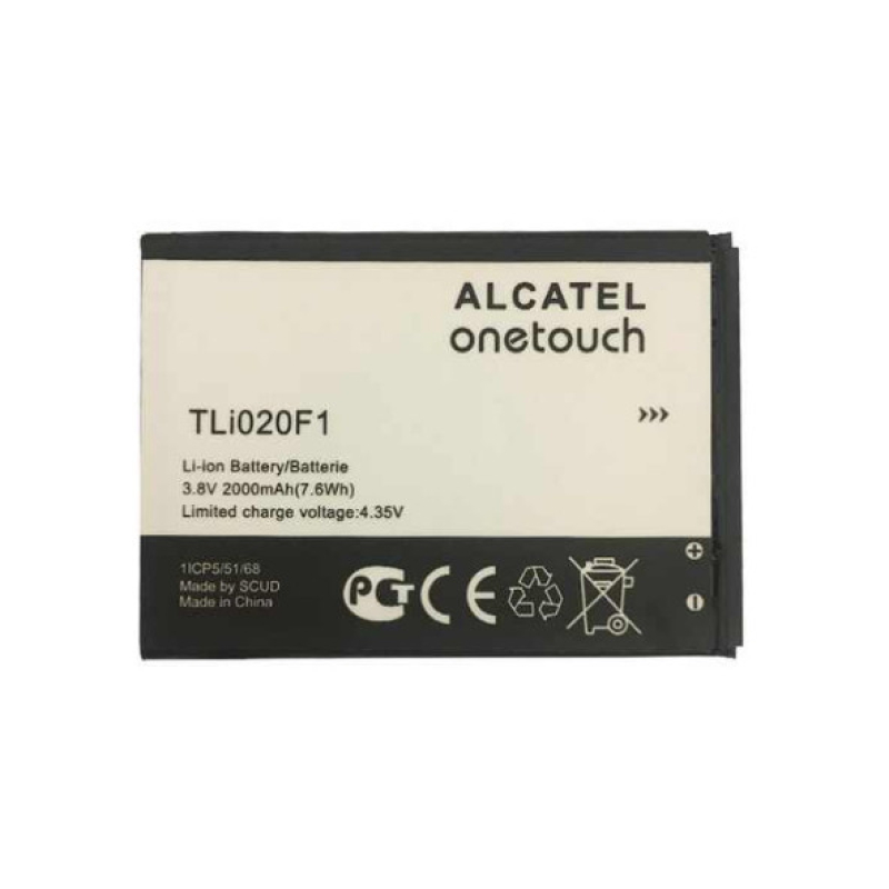 Батарея Alcatel/TCL TLi020FA, TLi020F1, TLi020F7  / TLi019B2, TLi019B1 OT7040D, OT7041D Pop C7, OT5045D, OT5010G PIXI 4 (5), OT5042D POP 2 (5.0), OT5042X POP 2 (4.5), TCL J720T, J726T  [Original PRC]
