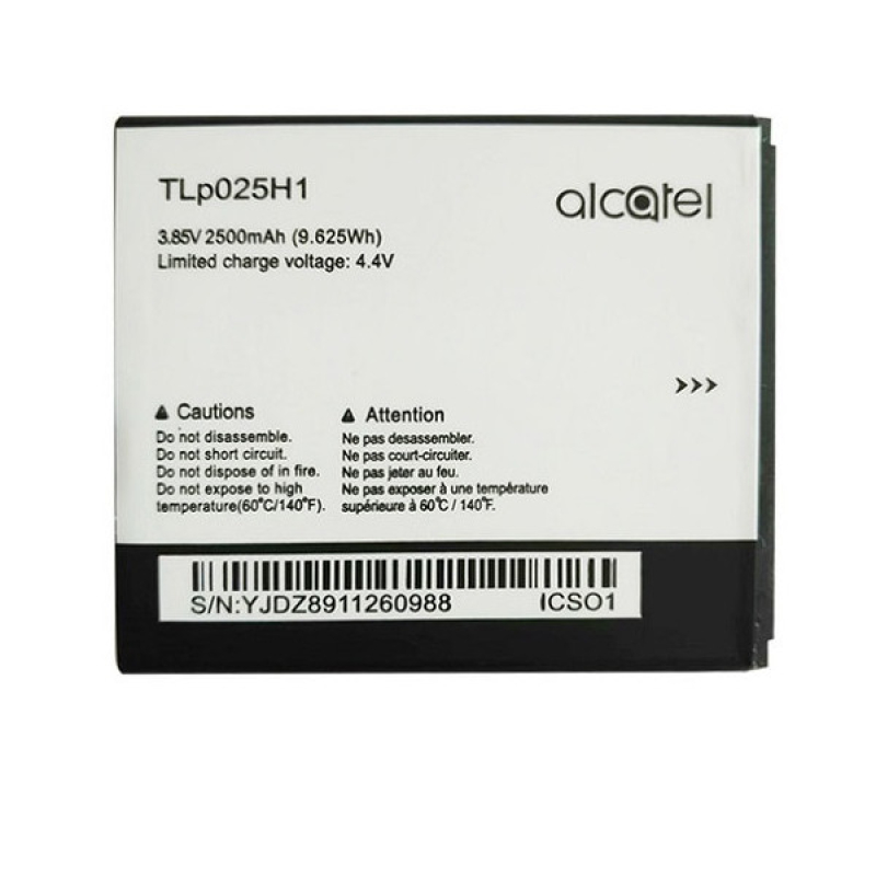 Батарея Alcatel/TCL TLi025A1 / TLi025H1 / TLi025H7 (OT5051D Pop 4 Slate, OT5012 Pixi 4 (5.5) 3G) 1ICP4/60/67 [Original PRC]