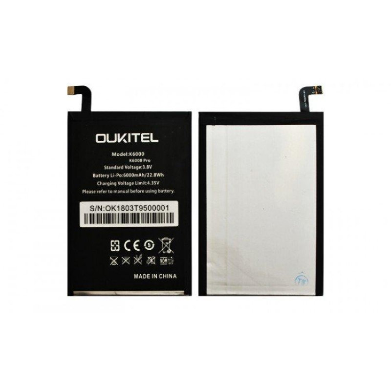 Батарея Oukitel K6000 / K6000 Pro / K10000 / Doogee T6 PRO / Homtom HT6 / Ulefone POWER   [Original PRC]