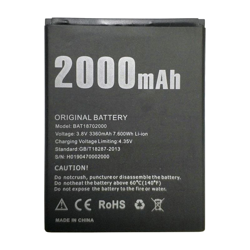 Батарея Doogee для X50 BAT18702 (Original PRC)