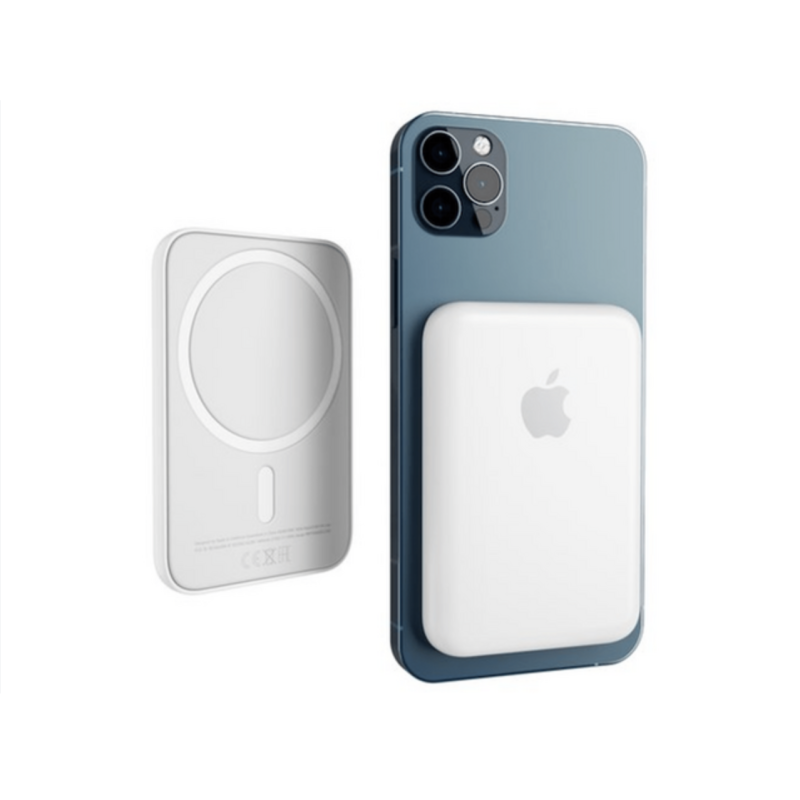 Універсальна Мобільна Батарея Apple MagSafe Battery Pack 5000 mah Logo 5000mAh (Бiлий)