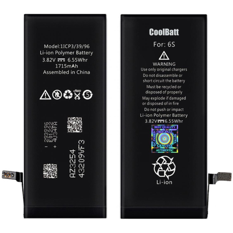 Батарея CoolBatt для iPhone 6S (1715mAh)
