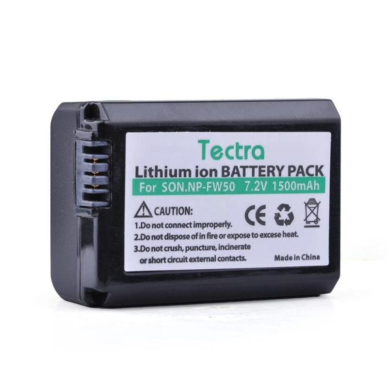 Акумулятор для Sony NP-FW50 Tectra 1500 mAh (a7 a7r2 a7m2 a6300 a6000 a5000 a5100)