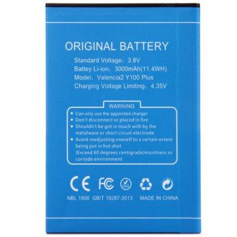 Батарея Doogee Y100 Plus (Valencia 2 Y100 Pro)  [Original PRC]