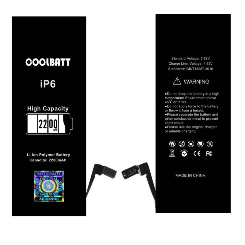 Батарея CoolBatt для iPhone 6 (усиленная) 2200mAh