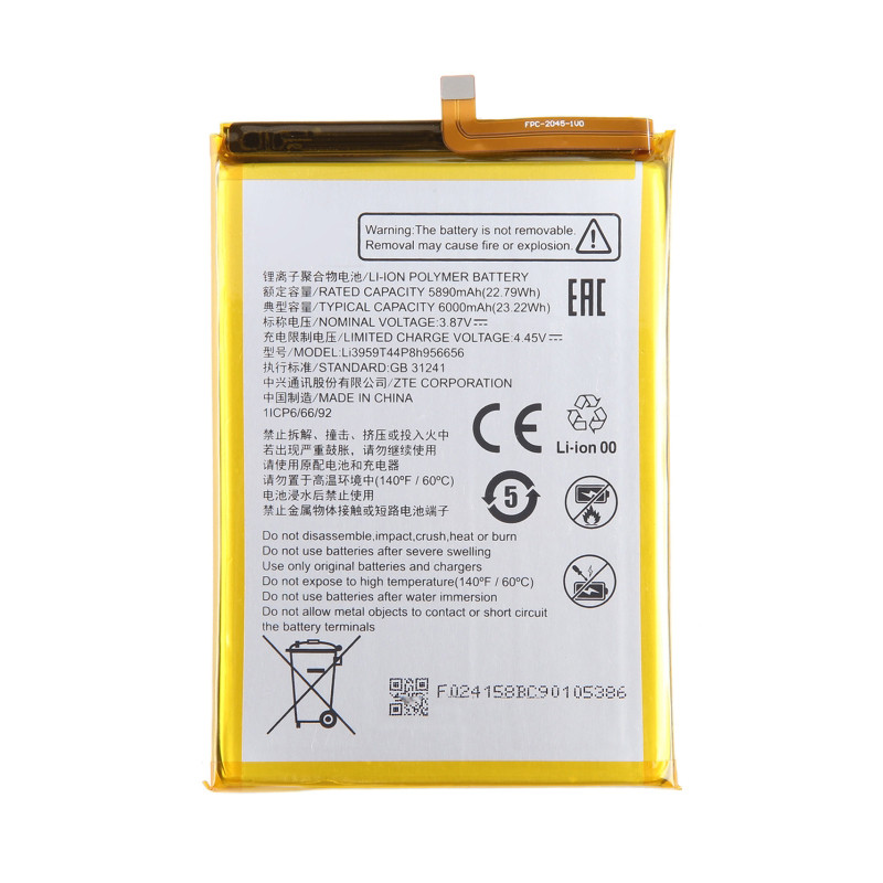 Батарея ZTE Li3959T44P8h956656 ZTE 30 Pro/S30 SE 8030N [Orignal PRC]