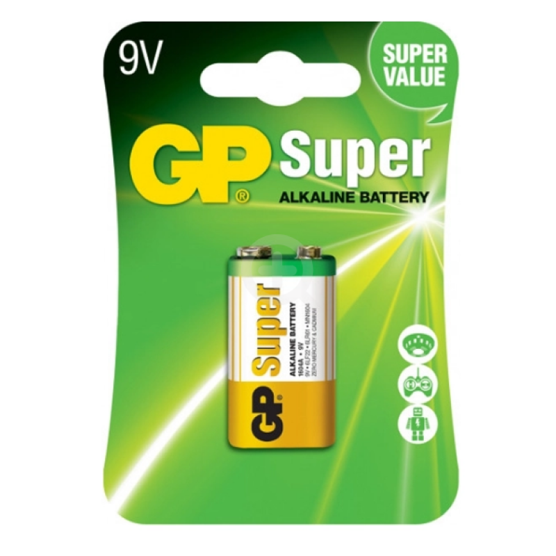 Батарейка GP Super 6F22 shr