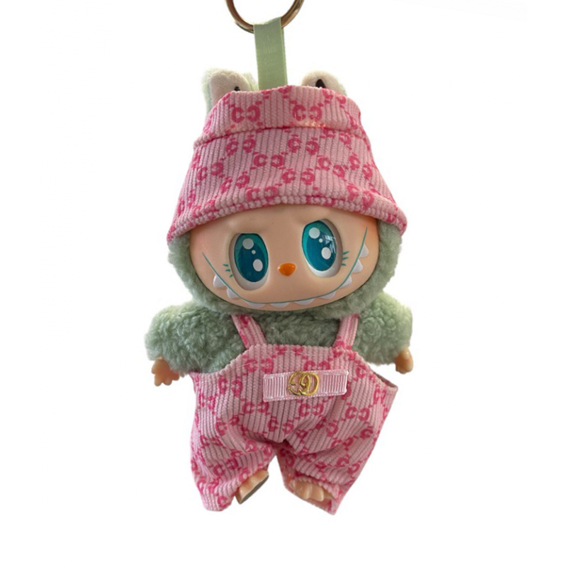 Фігурка-брелок Labubu Gucci Inspired Outfit Pink